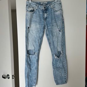 Zara ripped jeans